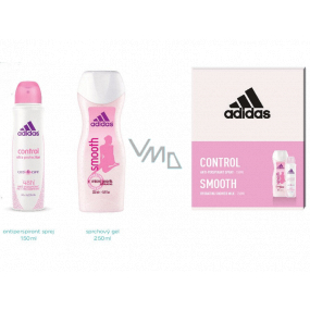 Adidas Control Smooth Antitranspirant Deodorant Spray für Frauen 150 ml + Duschgel 250 ml, Kosmetikset