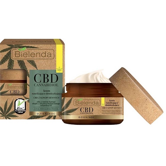 Bielenda CBD Cannabidiol Feuchtigkeits-Detox-Gesichtscreme Tag/Nacht 50 ml