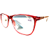 Berkeley Lesebrille Dioptrien +2,5 Kunststoff rot, Seitenrahmen braun und schwarz gestreift 1 Stück MC2223