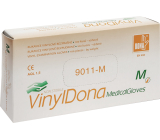Dona Vinyldona puderfreie Vinyl-Handschuhe, Größe M 100 Stück im Karton