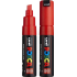 Posca Universal-Acrylmarker mit breiter, geschnittener Spitze 8 mm Rot PC-8K