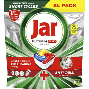 Jar Geschirrspültabletten Platinum Plus All in One, 75 Stück