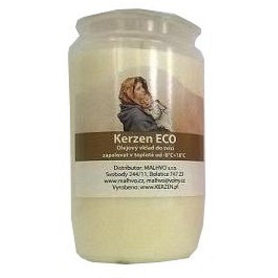 Müller Kerzen ECO 1 Friedhofsöl Kerze weiß 2 - 3 Tage 150 g