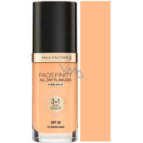 Max Factor Facefinity All Day Flawless 3in1 Make-up 70 Warm Sand 30 ml