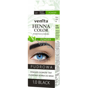 Venita Henna Color Powder Augenbrauen-Farbpuder 1.0 schwarz 4 g