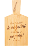 Albi Board mit Widmung Du bist einfach zum Anbeißen 14 x 26,5 x 1 cm
