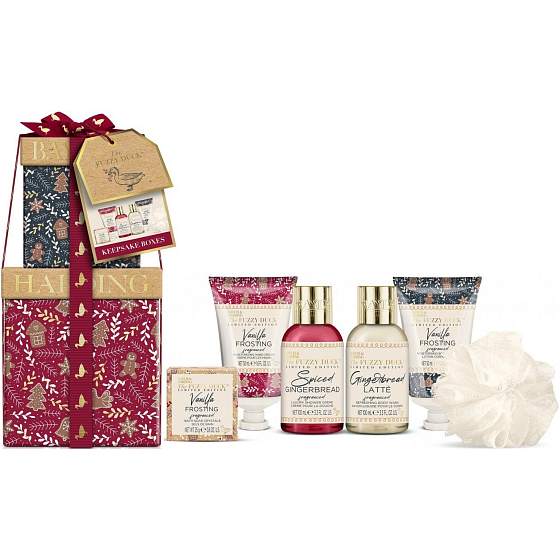 Baylis & Harding Winter Kingdom Duschcreme 100 ml + Duschgel 100 ml + Körper- und Handlotion 50 ml + Handcreme 50 ml + Badekristalle 25 g + Körperschwamm, Kosmetikset für Frauen