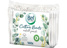 Bel premium Wattestäbchen ohne Plastik mit Aloe und B5, 160 Stk