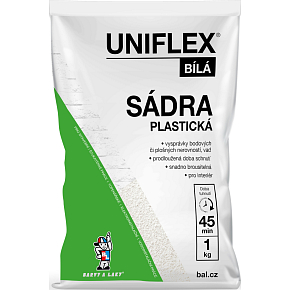 Uniflex Gips weiß plastisch, 1 kg