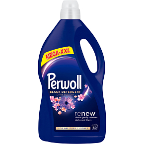 Perwoll Waschgel Mega XXL Renew Dark Bloom 80 Waschgänge, 4000 ml