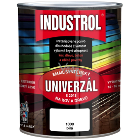 Industrol S2013 Univerzál lesk vrchní barva na kov a dřevo 1000 Bílá 0,75 l Industrol S2013 Univerzál lesk vrchní barva na kov a dřevo 1000 Bílá 0,75 l