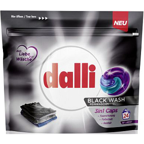 Dalli Waschtabletten Black Wash 3in1, 24 Stück