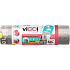viGO! Premium Müllbeutel mit Rollmechanismus, 30 µ, 71 × 64 cm, 60 l, 10 Stück