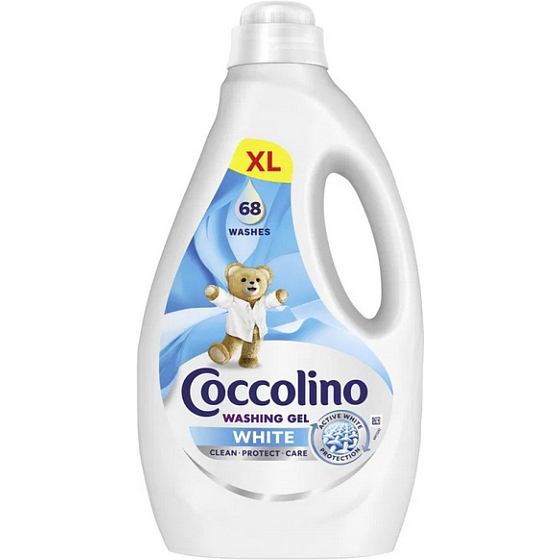 Coccolino Care White Waschgel für weiße Wäsche 68 Waschladungen 2,7 l