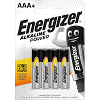 Energizer Alkaline Power AAA Mikrobatterie, 4 Stk.