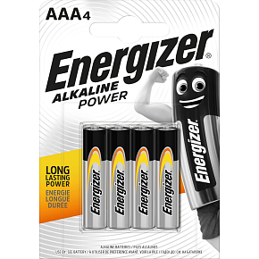 Energizer Alkaline Power AAA Mikrobatterie, 4 Stk.