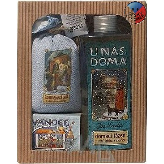 Böhmen Geschenke Josef Lada Apfel- und Zimtbad 250 ml + Salz 150 g, Kosmetikset