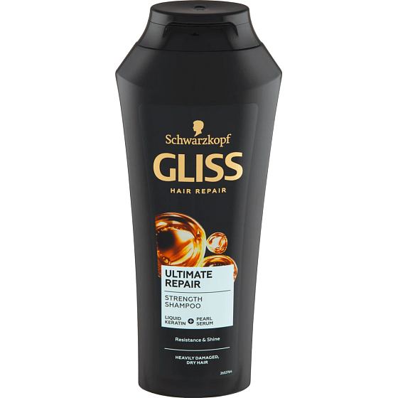 Gliss Kur Ultimate Repair Shampoo für stark geschädigtes, trockenes Haar 250 ml