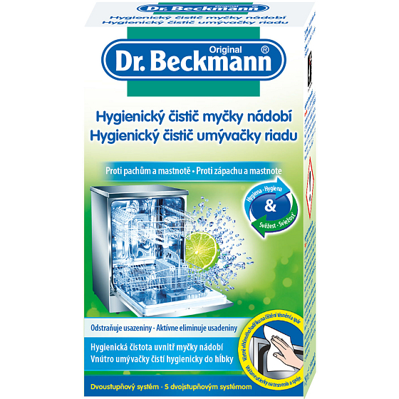 Dr. Beckmann Hygienereiniger für Geschirrspüler 75 g + 1 feuchtes Tuch