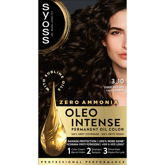 Syoss Oleo Intense Color Ammoniakfrei Haarfarbe 3-10 Dunkelbraun