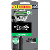 Wilkinson Sword Xtreme3 Black Einwegrasierer, 4 Stk