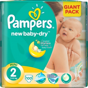 Pampers New Baby Dry 2 Mini 3-6 kg Windelhöschen 100 Stück