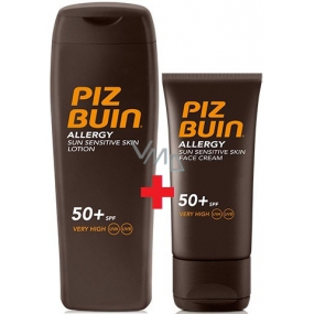Piz Buin Allergy SPF50 Sonnenschutz 200 ml + SPF50 Sonnenschutz 50 ml, Duopack