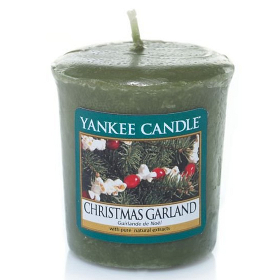 Yankee Candle Christmas Garland - Weihnachtskranz duftende Votivkerze 49 g