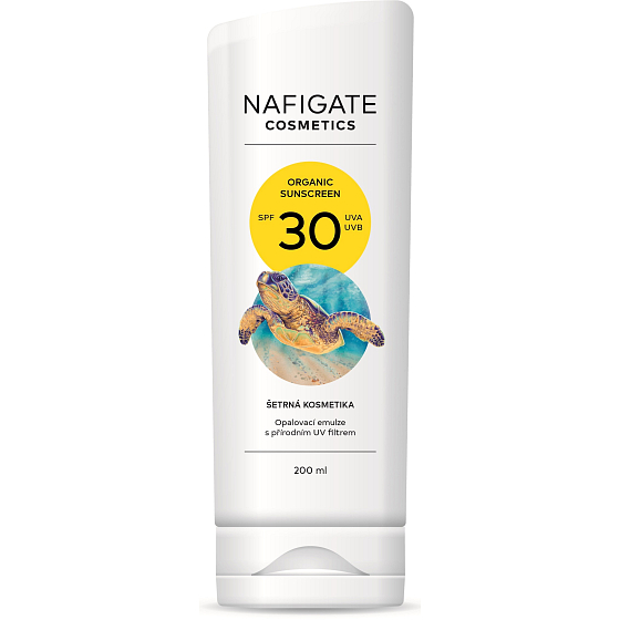 Nafigate Cosmetics Organic Sunscreen SPF30 Sonnenschutzemulsion mit einem natürlichen UV-Filter 200 ml
