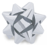 Nekupto Starfish Medium Metall Silber 6,5 cm HX 127 02