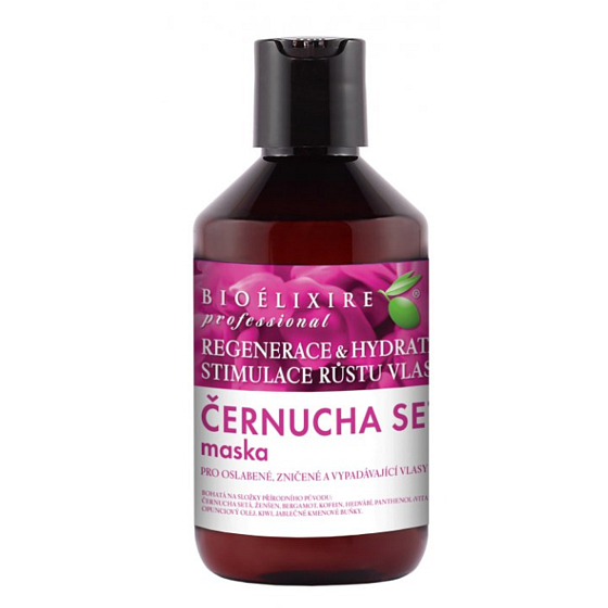 Bioelixire Černucha Set Maske für schwaches, strapaziertes, ausfallendes Haar 300 ml