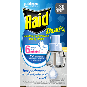 Raid Family Ersatzflüssigkeit gegen Mücken, 30 Nächte, 21 ml Raid Family Ersatzflüssigkeit gegen Mücken, 30 Nächte, 21 ml
