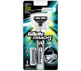 Gillette Mach3 Rasierer + 2 Klingen