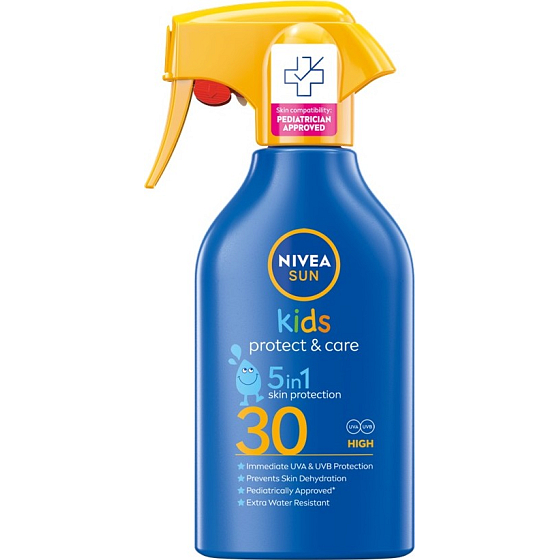 Nivea Sun Kids Protect & Care OF30 5in1 Sonnenschutzspray für Kinder 270 ml