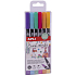 Apli Brush Marker Pinsel Marker mit zwei Spitzen Pastell 6 Stück, Set