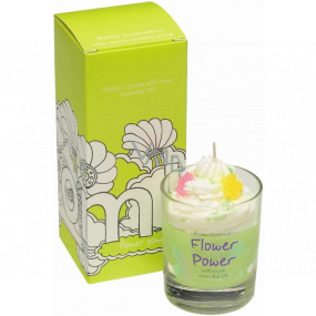 Bomb Cosmetics Flower Power - Flower Power duftende natürliche, handgemachte Kerze im Glas brennt bis zu 35 Stunden
