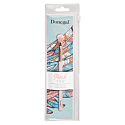 Donegal Pink Ink Schattenpinsel mit synthetischen Samtborsten 16 cm
