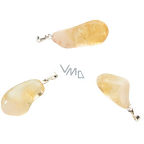 Citrin Trommel Anhänger Naturstein S, ca. 2 - 2,8 cm, Stein des Überflusses, Erfolg Citrin Trommel Anhänger Naturstein S, ca. 2 - 2,8 cm, Stein des Überflusses, Erfolg