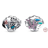 Sterling Silber 925 Disney Kleine Meerjungfrau Ariel, Muschel, Perle für Armband