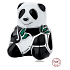Sterling Silber 925 Panda, Perle auf Armband Tier