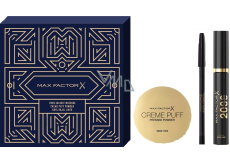 Max Factor 2000 Calorie volumizing mascara 9 ml + Kohl Pencil eyeliner 3,5 g + Creme Puff Refill Make-up und Puder 14 g, Kosmetikset für Frauen
