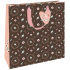 Nekupto Geschenkpapier Tasche 32,5 x 32,5 x 14 cm Vögel dunkel
