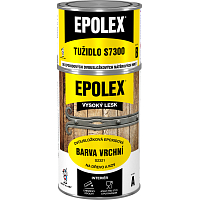 EPOLEX BARVA VRCHNÍ S2321 epoxidová dvousložková na dřevo, kov, zdivo, 1000 bílá, 700 g + tužidlo 240 g