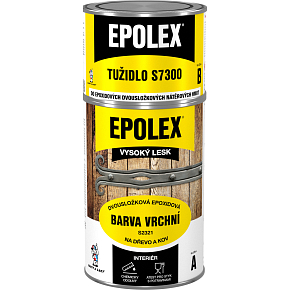 EPOLEX BARVA VRCHNÍ S2321 epoxidová dvousložková na dřevo, kov, zdivo, 1000 bílá, 700 g + tužidlo 240 g