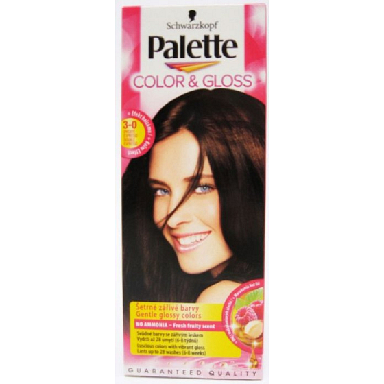 Schwarzkopf Palette Farbe & Glanz Haarfarbe 3 - 0 Double Express