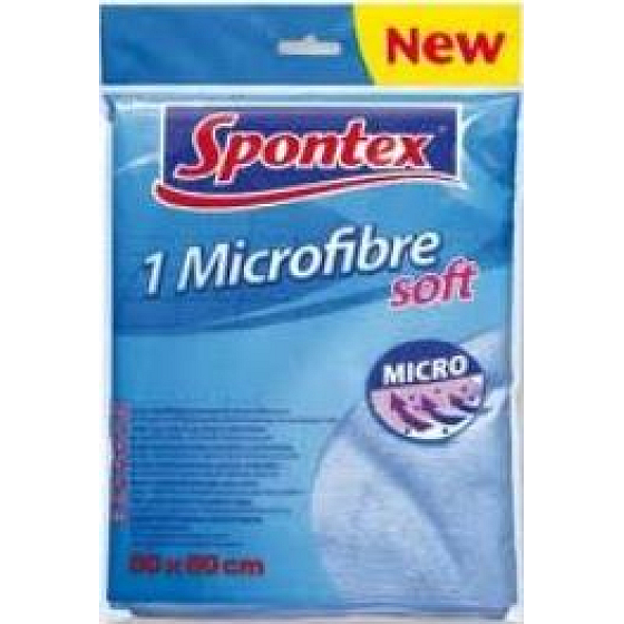 Spontex 1 Microfaser Weiches Mikrotuch für den Boden 50 x 60 cm