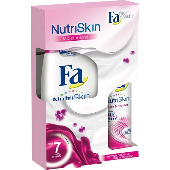 Fa NutriSkin Moisturizing Acai Berry Duschgel 250 ml + Deodorant Spray 150 ml, Kosmetikset