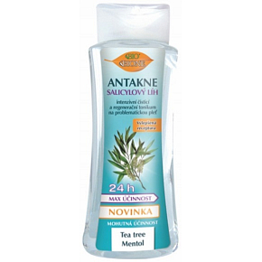 Bione Cosmetics Antakne Salicylalkohol mit Teebaum und Menthol 255 ml