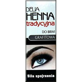 Delia Cosmetics Henna Farbe für Augenbrauen Graphit 2 g