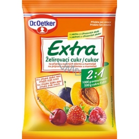 Dr. Oetker Extra gelierender Zucker zur Zubereitung von Fruchtmarmeladen und Marmeladen 2: 1 500 g